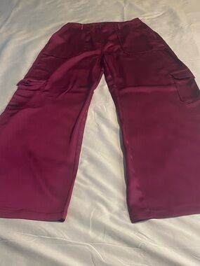 Women's Fashion Nova Wide Leg Pants Size 30 Purple/Pink Great Condition.